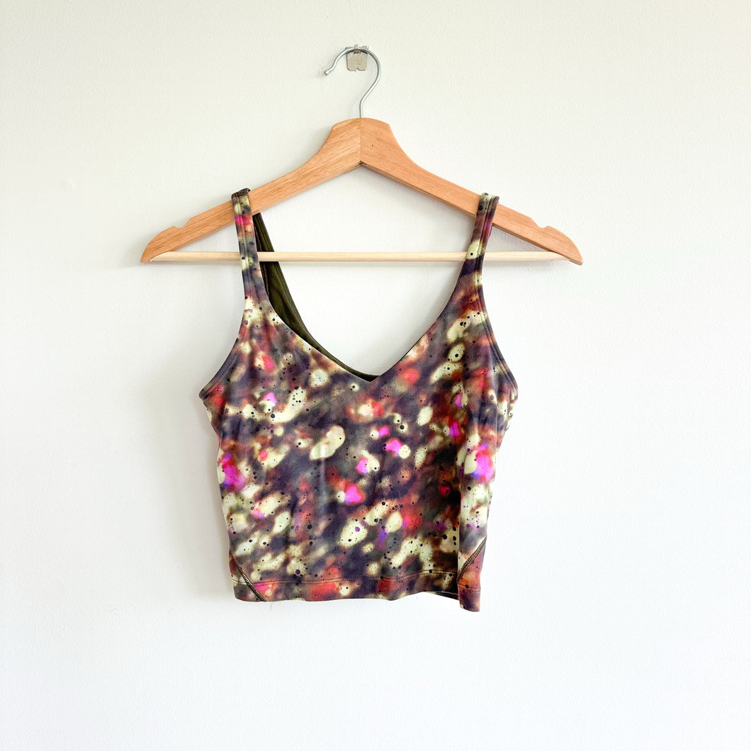 Lululemon Align Cropped Tank in Soft Focus Splatter Green Multi 6