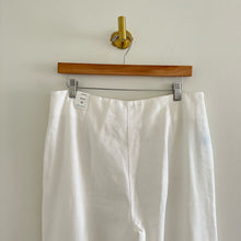 Load image into Gallery viewer, NWT J. McLaughlin Carter High Rise Linen Blend Cropped Casual Pants White 12
