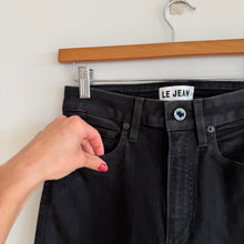 Load image into Gallery viewer, LE JEAN Lara Denim High Rise Slim Straight Leg Jeans Black 25
