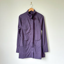 Load image into Gallery viewer, Any Age Activewear Zip Up Mock Neck Hip Length Outdoor Basic Jacket Purple XL
