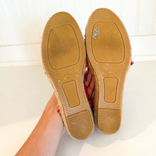 Load image into Gallery viewer, La Maison de L&#39; Espadrille Suede Slip On Espadrille Sandal Red 36
