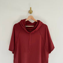 Load image into Gallery viewer, PrAna Carys Pullover Hooded Short Sleeve Casual Mini Dress Burnt Red XS
