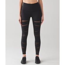 Load image into Gallery viewer, Lululemon Wunder Under High Rise Tech Mesh Yoga Activewear Leggings Black 6 NWT

