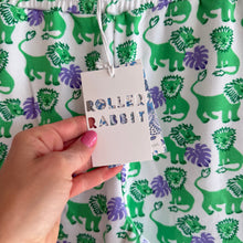 Load image into Gallery viewer, Roller Rabbit Leo The Lion Print Cotton Sweatpants Green Kid's 12 NWT
