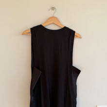 Load image into Gallery viewer, ATM Sleeveless Cotton Tank Midi Dress Black L
