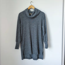 Load image into Gallery viewer, Anthropologie Maeve Cowl Neck Knit Long Pullover Sweater Top Heather Grey
