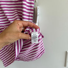 Load image into Gallery viewer, Nordstrom Pink Rosebud White Brooke Stripe Short Sleeve T-Shirt L NWT
