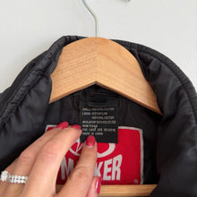 Load image into Gallery viewer, Marker Zip Up Quilted Moto Utility Jacket Black M
