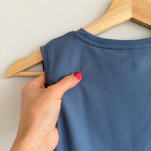 Load image into Gallery viewer, Abercrombie &amp; Fitch Soft A&amp;F Collection Sleeveless Crew Neck Bodysuit Blue S
