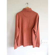 Load image into Gallery viewer, Brooks Brothers 1/4 Zip Cotton Pullover Sweatshirt Rust Orange XL
