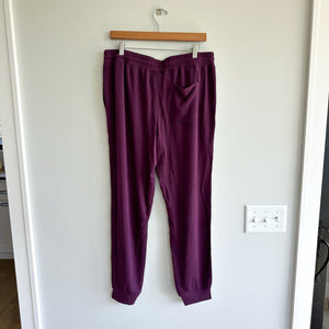 Kit And Ace High Rise Drawcord Waist Jogger Pants Purple XL