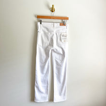 Load image into Gallery viewer, 7 For All Mankind Luxe Vintage High Waist Crop Straight Jeans White 26
