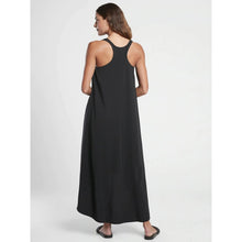 Load image into Gallery viewer, Athleta Presidio Racerback High Low Hem Casual Tank Dress Black L
