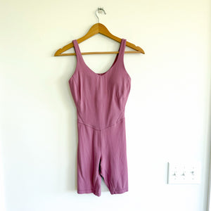 Lululemon Align 8" Sleeveless Scoop Neck Bodysuit Romper Velvet Dust 4