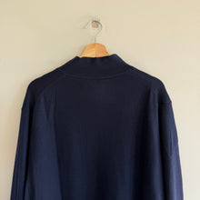Load image into Gallery viewer, Fairway &amp; Greene Baruffa Merino Wool 1/4 Zip Long Sleeve Windsweater Navy XL NWT
