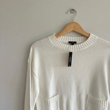 Load image into Gallery viewer, Express Knit Cropped Sweater White XS NWT
