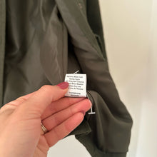 Load image into Gallery viewer, Peyton Jensen x Evereve Animal Print Sleeve Utility Jacket Green S
