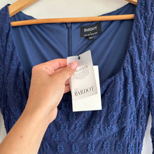 Load image into Gallery viewer, Bardot Adoni Floral Lace Long Sleeve Midi Dress Blue 8 NWT
