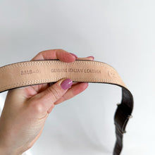 Load image into Gallery viewer, WCM New York Leather Classic Adjustable Toggle Belt Black One Size
