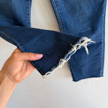 Load image into Gallery viewer, L'Agence Sada High Rise Raw Hem Denim Cropped Slim Jeans Blue 25
