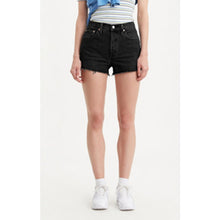 Load image into Gallery viewer, Levi's 501 Original Distressed Hem Button Fly Denim Cut Off Shorts Black 33
