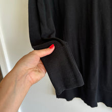 Load image into Gallery viewer, Rag &amp; Bone Cotton V-Neck Knit Long Sleeve Pullover Sweater Black M

