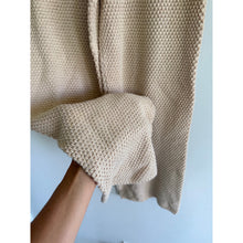 Load image into Gallery viewer, By Together Knit Henley Neck Long Sleeve Wide Leg Lounge Set Cream M

