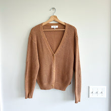 Load image into Gallery viewer, JOHN + JENN Knit Button Front Cardigan Sweater Brown L
