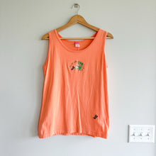 Load image into Gallery viewer, Sanibel Island Embroidered Casual Tank Top Orange L
