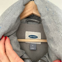 Load image into Gallery viewer, Old Navy Textured Frost-Free Zip Up Mock Neck Outdoor Puffer Vest Gray M
