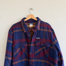 Load image into Gallery viewer, Patagonia Fjord Insulated Plaid Pattern Long Sleeve Shirt Jacket Blue XL
