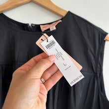 Load image into Gallery viewer, Chico&#39;s Black Label Tiered Sleeveless Dress Black L NWT
