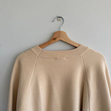 Load image into Gallery viewer, Modern Citizen Knit Crew Neck Long Sleeve Pullover Sweater Cream L
