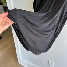 Load image into Gallery viewer, Elsa Esturgie Linen Lightweight Wide Neck Dolman Sleeve Dress Black 42
