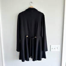 Load image into Gallery viewer, Frank Lyman Asymmetrical Zip Up Draped Collared Jacket Black 18
