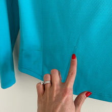 Load image into Gallery viewer, Pebble Beach 1/2 Zip Turtleneck Pullover Activewear Jacket Blue XS
