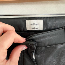 Load image into Gallery viewer, Wilfred The Melina High-Waisted Vegan Leather Pants Black 0 $148
