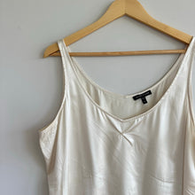 Load image into Gallery viewer, Eileen Fisher Silk Blend V-Neck Tank Top Cream XL
