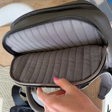 Load image into Gallery viewer, Tumi Landon Alcott Fine Pebbled Leather Backpack in Gray
