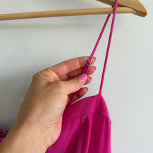 Load image into Gallery viewer, Abercrombie &amp; Fitch Camille Sleeveless Smocked Midi Dress Pink MT
