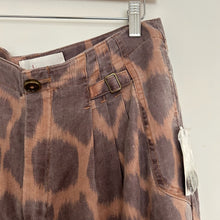 Load image into Gallery viewer, Anthropologie Tamarind Trouser High Rise Animal Print Joggers 10

