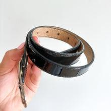 Load image into Gallery viewer, Longchamp Patent Leather Belt Black OS
