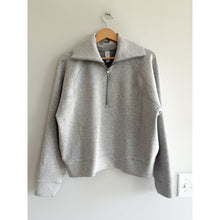 Load image into Gallery viewer, Spanx AirEssentials Half Zip Pullover Sweatshirt Gray L
