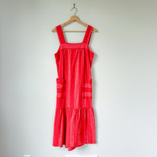 Load image into Gallery viewer, Anthropologie Maeve Tonal Striped Sleeveless Pocket Midi Dress XS
