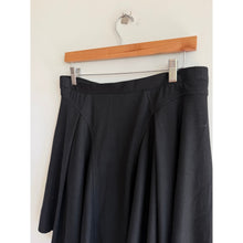 Load image into Gallery viewer, Helmut Lang Wool Pull On Asymmetric Handkerchief Hem Mini Skirt Black L
