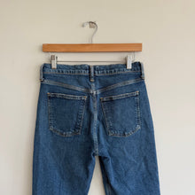 Load image into Gallery viewer, Agolde Riley High Rise Zip-Fly Skinny Leg Jeans Blue 27
