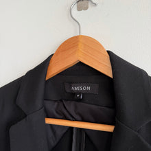 Load image into Gallery viewer, Jamison Evereve Single-Breasted Notch Lapel Snap Closure Blazer Jacket Black M
