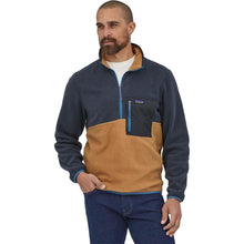 Load image into Gallery viewer, Patagonia Microdini 1/2 Zip Fleece Mock Neck Pullover Grey/Tan XXL
