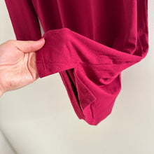 Load image into Gallery viewer, Eileen Fisher Stretch-Jersey Mock-Neck Dress Roseberry Red M
