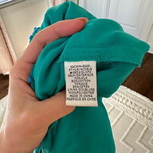 Load image into Gallery viewer, Anthropologie Sachin + Babi Flocked Speckle Silk Blend  Mini Dress Teal
